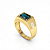 Anel de Formatura Masculino zircônia Baguete - OURO 18K - Imagem 10
