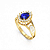 Anel Formatura feminino Aro Duplo Gota Grande - Ouro 18K - Imagem 7