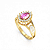 Anel Formatura feminino Aro Duplo Gota Grande - Ouro 18K - Imagem 8