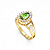 Anel Formatura feminino Aro Duplo Gota Grande - Ouro 18K - Imagem 9
