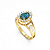 Anel Formatura feminino Aro Duplo Gota Grande - Ouro 18K - Imagem 10