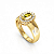 Anel Formatura Feminino pedra Oval - Ouro 18K - Imagem 1