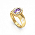 Anel Formatura Feminino pedra Oval - Ouro 18K - Imagem 2