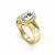 Anel Formatura Feminino pedra Oval - Ouro 18K - Imagem 3