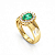 Anel Formatura Feminino pedra Oval - Ouro 18K - Imagem 4