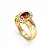 Anel Formatura Feminino pedra Oval - Ouro 18K - Imagem 5