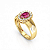 Anel Formatura Feminino pedra Oval - Ouro 18K - Imagem 11