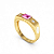 Anel Formatura Masculino zircônia Baguete com Detalhes - OURO 18K - Imagem 8