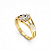 Anel Formatura Feminino Aro Triplo Navete - Ouro 18K - Imagem 6