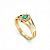Anel Formatura Feminino Aro Triplo Navete - Ouro 18K - Imagem 7