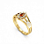 Anel Formatura Feminino Aro Triplo Navete - Ouro 18K - Imagem 8