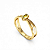 Anel Formatura Feminino Oval Entrelaçado - Ouro 18K - Imagem 1