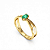 Anel Formatura Feminino Oval Entrelaçado - Ouro 18K - Imagem 4