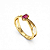 Anel Formatura Feminino Oval Entrelaçado - Ouro 18K - Imagem 7
