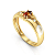 Anel Ouro 18K Formatura Oval com Detalhes - Imagem 6