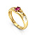Anel Ouro 18K Formatura Oval com Detalhes - Imagem 8