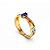 Anel Ouro 18k Formatura Oval Entrelaçado - Imagem 2