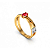 Anel Ouro 18k Formatura Oval Entrelaçado - Imagem 5