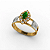 Anel  Formatura feminino Aro Duplo Navete Grande - Ouro 18K - Imagem 5