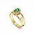 Anel Formatura Feminino Aro Duplo Oval - OURO 18K - Imagem 10