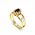 Anel Formatura Feminino Aro Duplo Oval - OURO 18K - Imagem 12