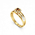 Anel Formatura feminino Aro Triplo Redondo - Ouro 18K - Imagem 4