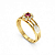Anel Formatura feminino Aro Triplo Redondo - Ouro 18K - Imagem 6