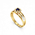 Anel Formatura feminino Aro Triplo Redondo - Ouro 18K - Imagem 7