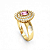 Anel Formatura feminino Oval Grande - Ouro 18K - Imagem 7