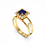 Anel Formatura Feminino Quadrado - Ouro 18K - Imagem 8