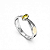 Anel Formatura feminino Oval Entrelaçado - Prata 925 - Imagem 3
