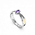 Anel Formatura feminino Oval Entrelaçado - Prata 925 - Imagem 1