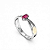 Anel Formatura feminino Oval Entrelaçado - Prata 925 - Imagem 7