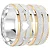 Par de alianças Infinite Embrace 8mm de namoro + anel solitário prata 950 - Imagem 2