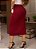 Saia Midi Bianca com Fenda Frontal Vinho - Imagem 4