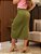 Saia Midi Bianca com Fenda Frontal Verde Oliva - Imagem 4