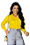 Camisa Manga Longa Eunice Amarela - Imagem 1