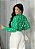 Camisa de Viscose Estamapada Verde Manga Longa - Imagem 4