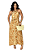 Vestido Longo Valentina Estampa Marrom - Imagem 1