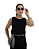 Blusa Cropped Luísa Preta - Imagem 1