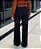 Calça Social Feminina Wide Leg Antonela Cintura Alta Preta - Imagem 3
