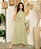 Vestido Feminino Valentina Estampado Verde Chá - Imagem 1