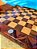 96 - Tabuleiro de xadrez em madeira maciça nobre (end grain) - Imagem 1