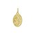 Pingente Banhado a Ouro Medalha Santa Rita Oval - Imagem 1