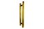 Puxador Duplo 30Cm 1 1/4'' Dourado Porta Mad/vidro/Pivotante - Imagem 6