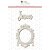 Colecao Vai com Fé - Enfeite Chipboard Branco Jesus - Juju Scrapbook - Imagem 1