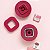 Matriz Botton Quadrado - Insert Button Press - Square Button - We R - Imagem 4