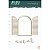 Colecao Nosso Encanto - Enfeite Chipboard Off-white Janela do Amor - Juju Scrapbook - Imagem 1