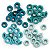 Ilhós escala de Turquesa - STANDARD EYELETS (60pc) - We R - Imagem 1