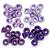 Ilhós escala de Roxo - STANDARD EYELETS (60pc) - We R - Imagem 3